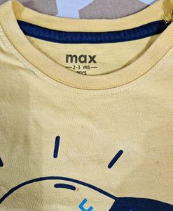 4 Max T-shirts for Boys (2-3 Years)
