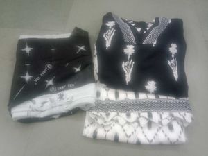 Black &amp; White Kurta Set 3