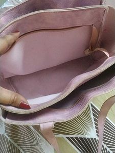 Pink Croc Texture Bag