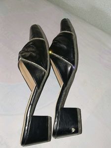 Black Bow Mules