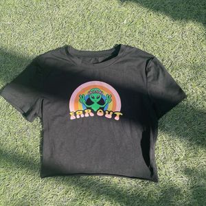 Cute Alien Croptop For Women, Size Small