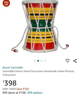 Damaru Instrument Toy For Kids