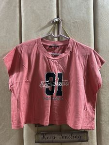 Zudios Peach Colour Tshirt