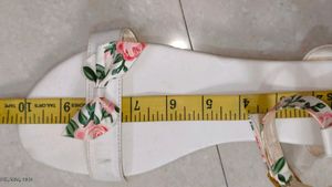 Aksky White Flats For Womens