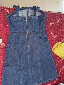 denim dress midi