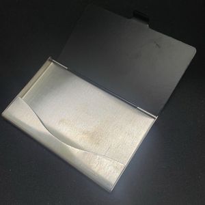 Teakwood Metal Card Holder