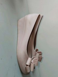 Cute Pink Bow Ballet Flats