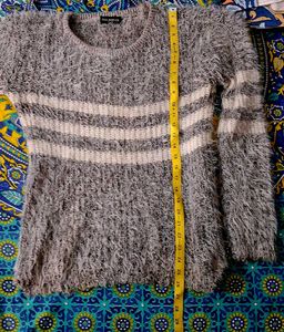 Striped Fuzzy Sweater