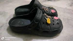 Black Colour Cute Crocs
