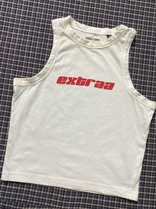 Bonkers White &#39;extraa&#39; Tank Top