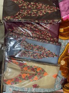 Embroidered Dress Material Set