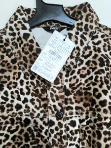 New Leopard Print Crop Jacket