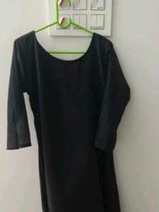 Elegant Black Embellished Kurta