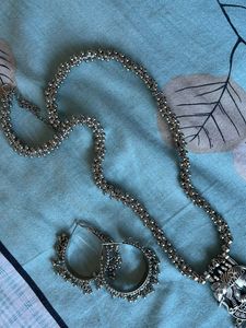 Ethnic Necklace And Earrings Set