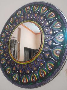 Hand-Painted Mandala Mirror