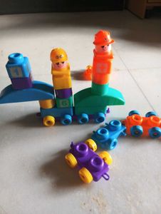 🚇Jumbo Building Blocks Set With Train Connectors