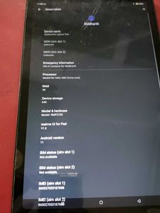 realme Pad 64gb Rom 4gb Ram