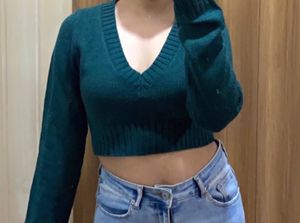 Winter Stuff, H&amp;m Cropped Sweater Size Xs