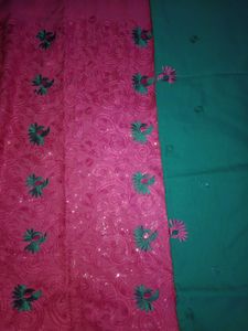 Unstitched Sequence work Embroidered Dress Materia