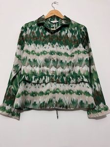 Green Patterned Shirt
