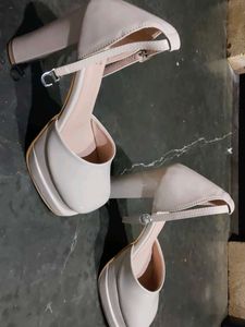 Square Toe Ankle Strap Heels