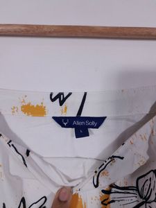 Allen Solly Printed Flared Dress(Women's)