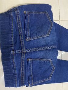 Kids Blue Jeans Slim Fitted(7 To 8)festive Offer