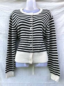 Striped Cardigan Sweater