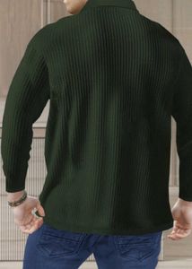 TRIPR MEN Solid  Polo Neck Cotton Blend  Black