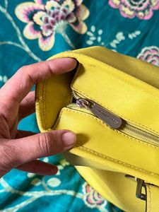 Authentic Michael Kors Lime Yellow Tote Bag