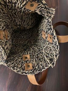 Black and Brown | Beach Crochet Bag | Bali