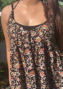 Floral Peplum Top &amp; Jeans