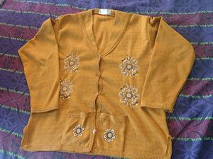 Floral Embroidered Cardigan