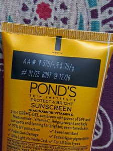 PONDS Sun Miracle Creme Gel Sunscreen
