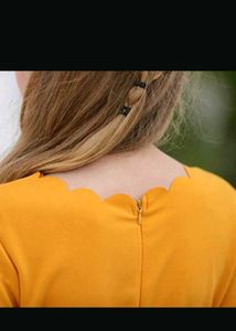 Price Drop!!Mustard A-line fit and flare dr