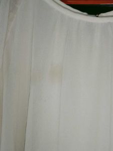 White Cold Shoulder Blouse