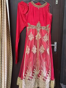 Red Floor Length Gown