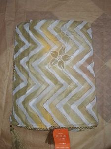 Cream Saree