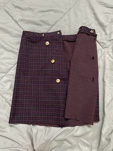 Plaid mini skirt