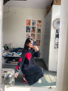 Heart Applique Sweater