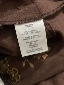 Imported Golden Embroidered Top &amp; Kurta