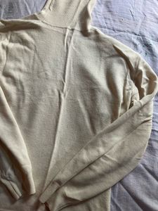 Cream Turtleneck Sweater