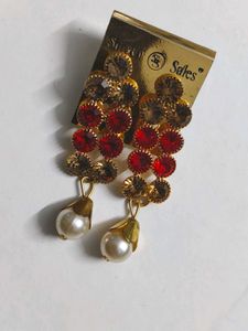 pearl & stone Earrings