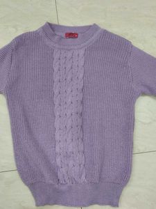 Lilac Knit Pullover