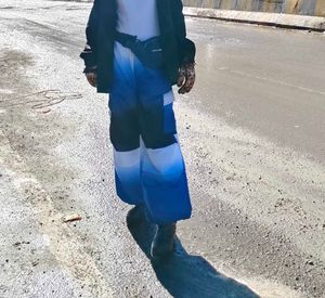 Blue Gradient Balloon Pants