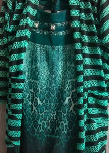 Emerald Animal Print Dress
