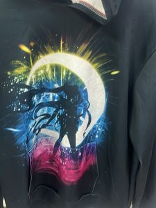 Anime Graphic Print Hoodie