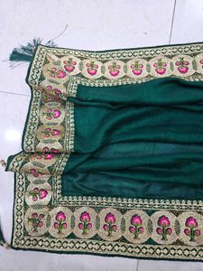 without blouse saree