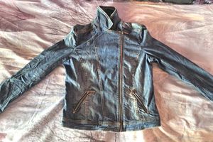 y2k Vintage Denim Moto Jacket🖤🎧