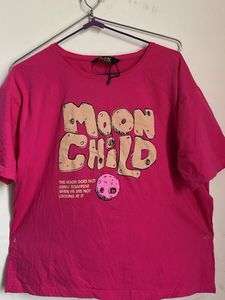 Pink Moon Child Graphic Tee